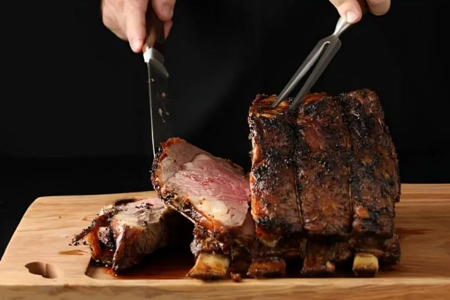how to cut prime rib into steaks