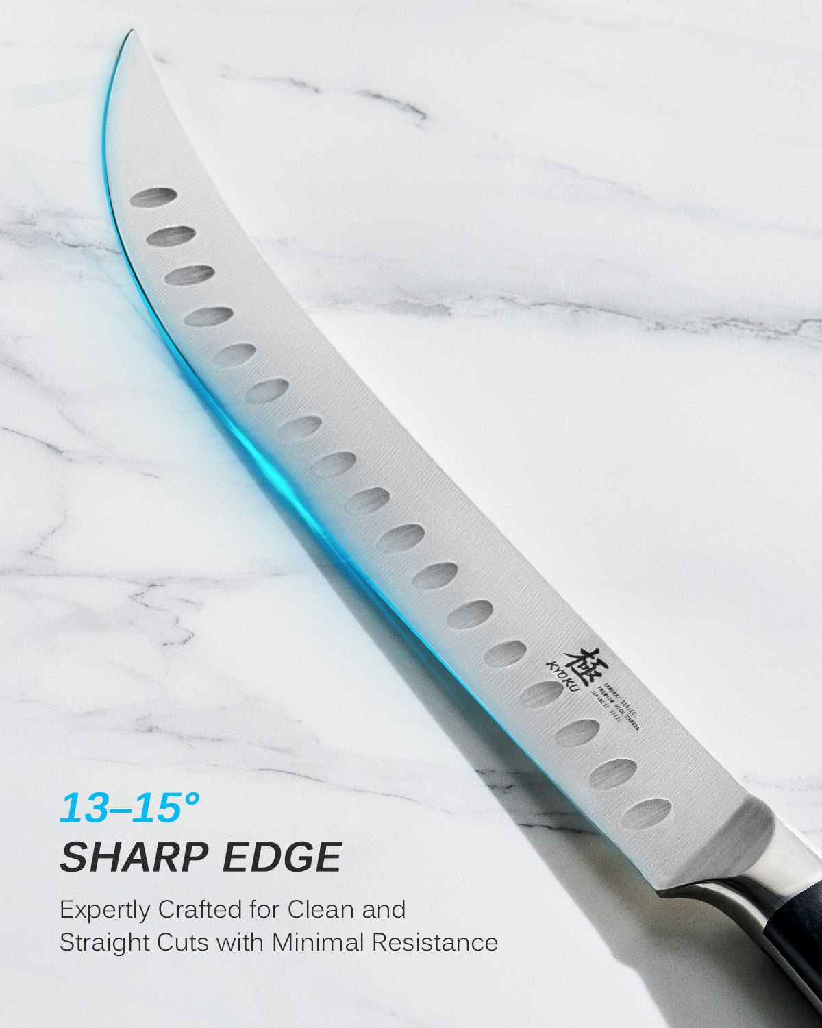 10" Scimitar Knife | Samurai Series Kyoku Knives