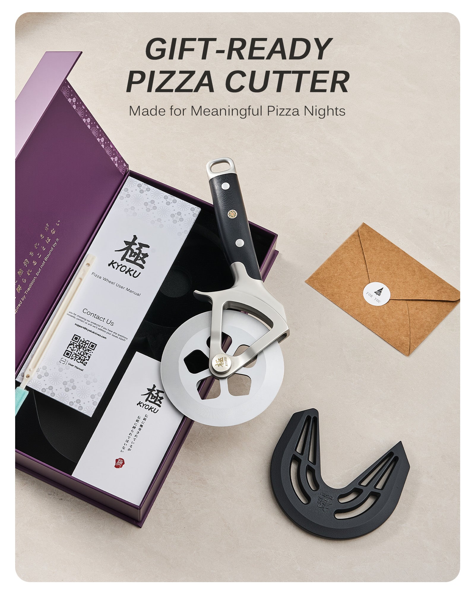 4" Detachable Pizza Wheel Cutter | Shogun Series