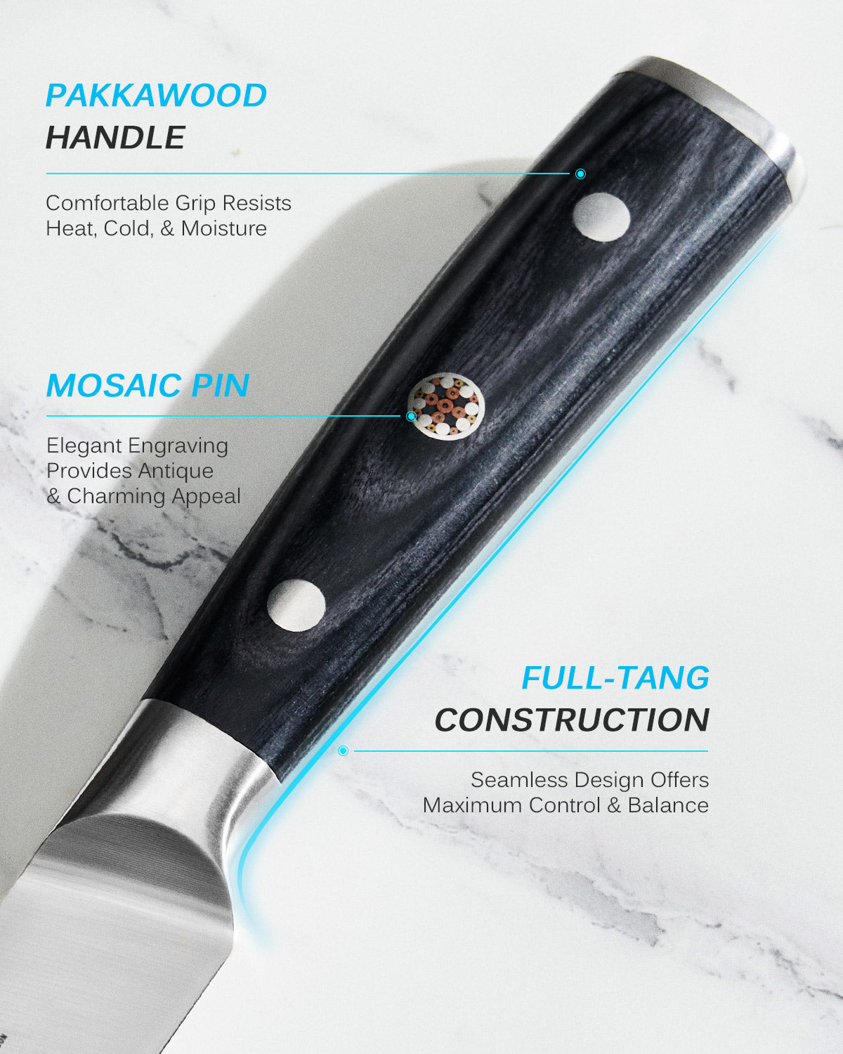 5" Kitchen Utility Knife | Samurai Series Kyoku Knives