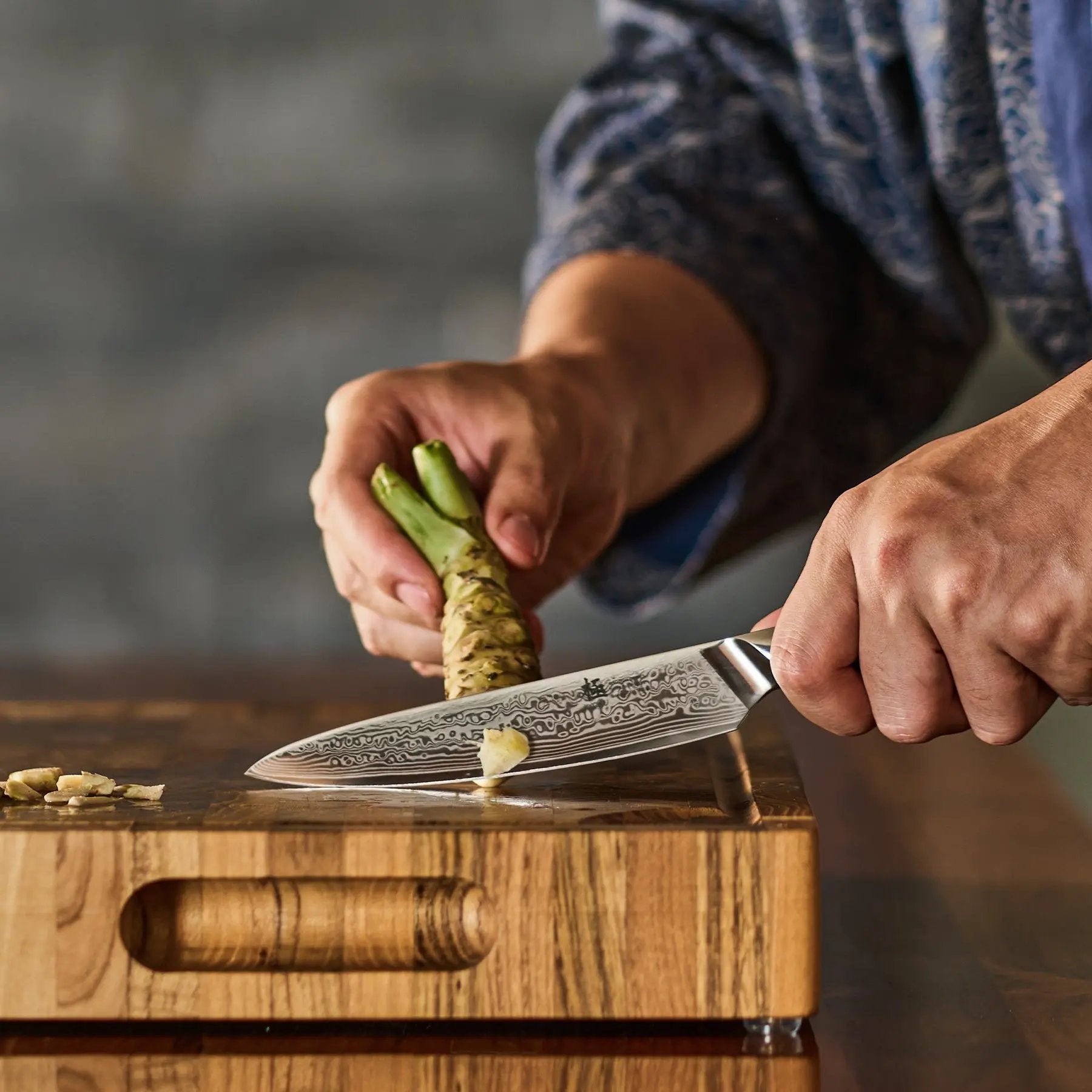 6" Utility Knife VG10 Damascus Steel | Shogun Series Kyoku Knives