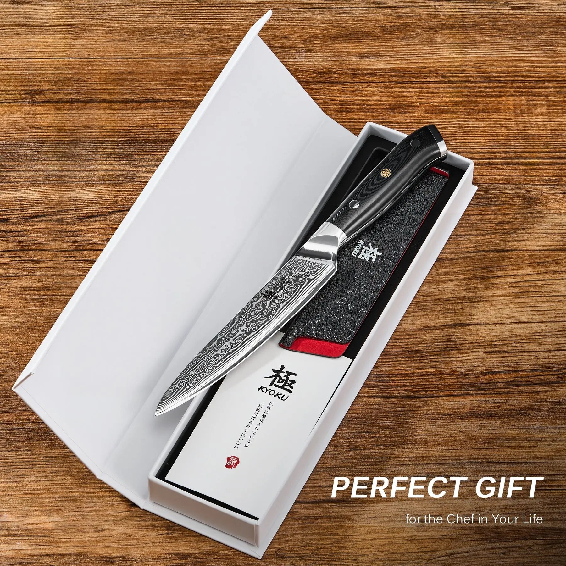 6" Utility Knife VG10 Damascus Steel | Shogun Series Kyoku Knives