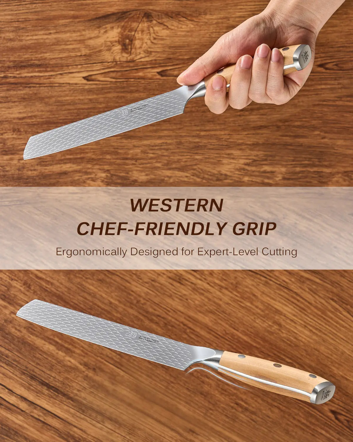 7" Nakiri Knife For Gift | KOI Series Kyoku Knives