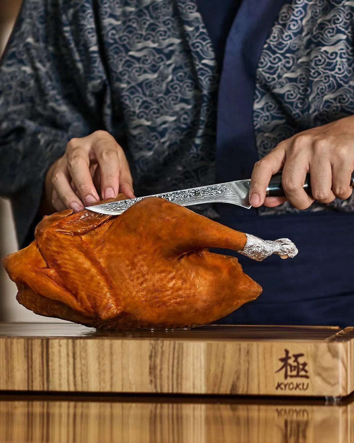 Boning + Slicing + Scimitar Knife Set | Gin Series Kyoku Knives