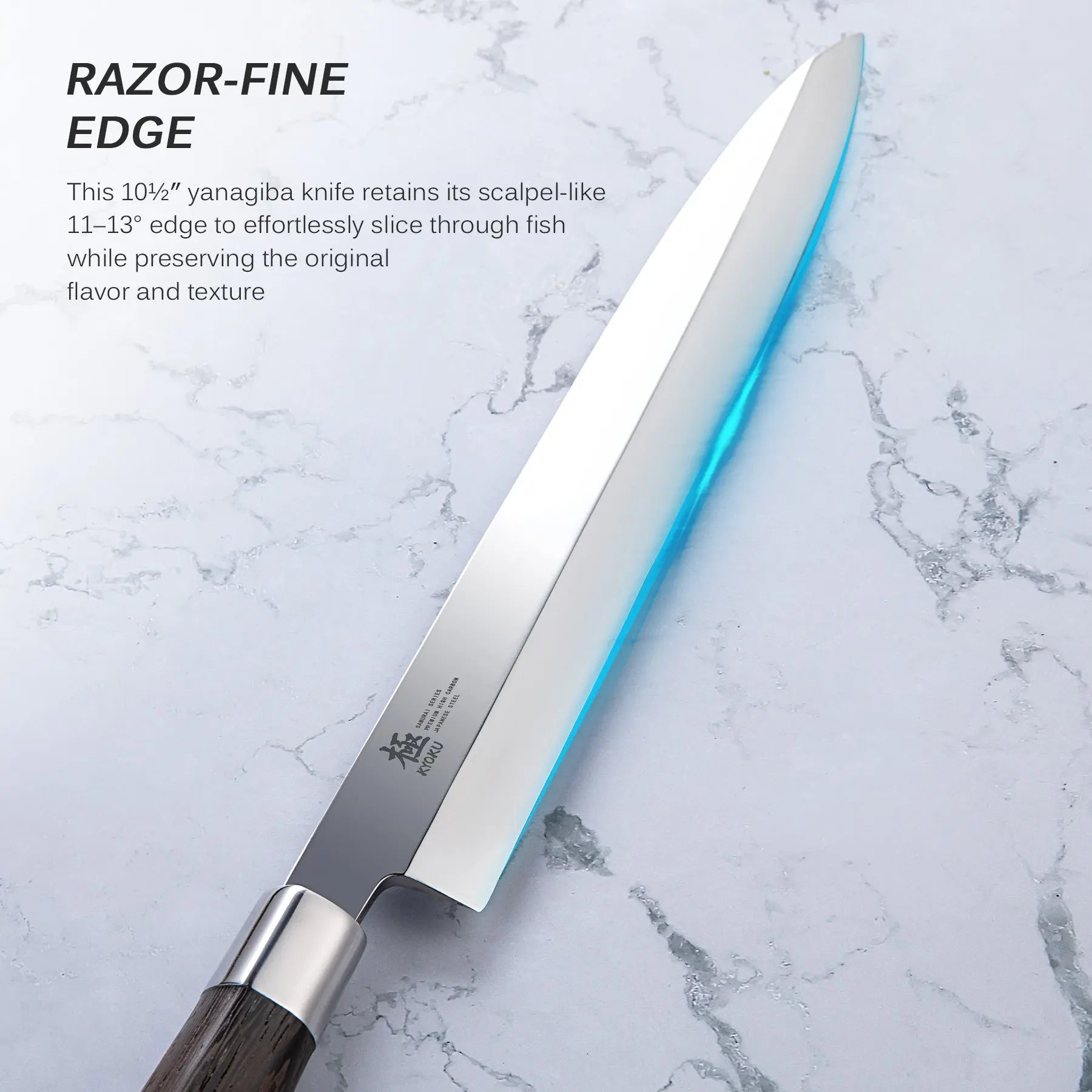 Bundle For Asian Cuisine, Kiritsuke Knife+ Yanagiba Knife| Shogun Samurai Series Kyoku Knives