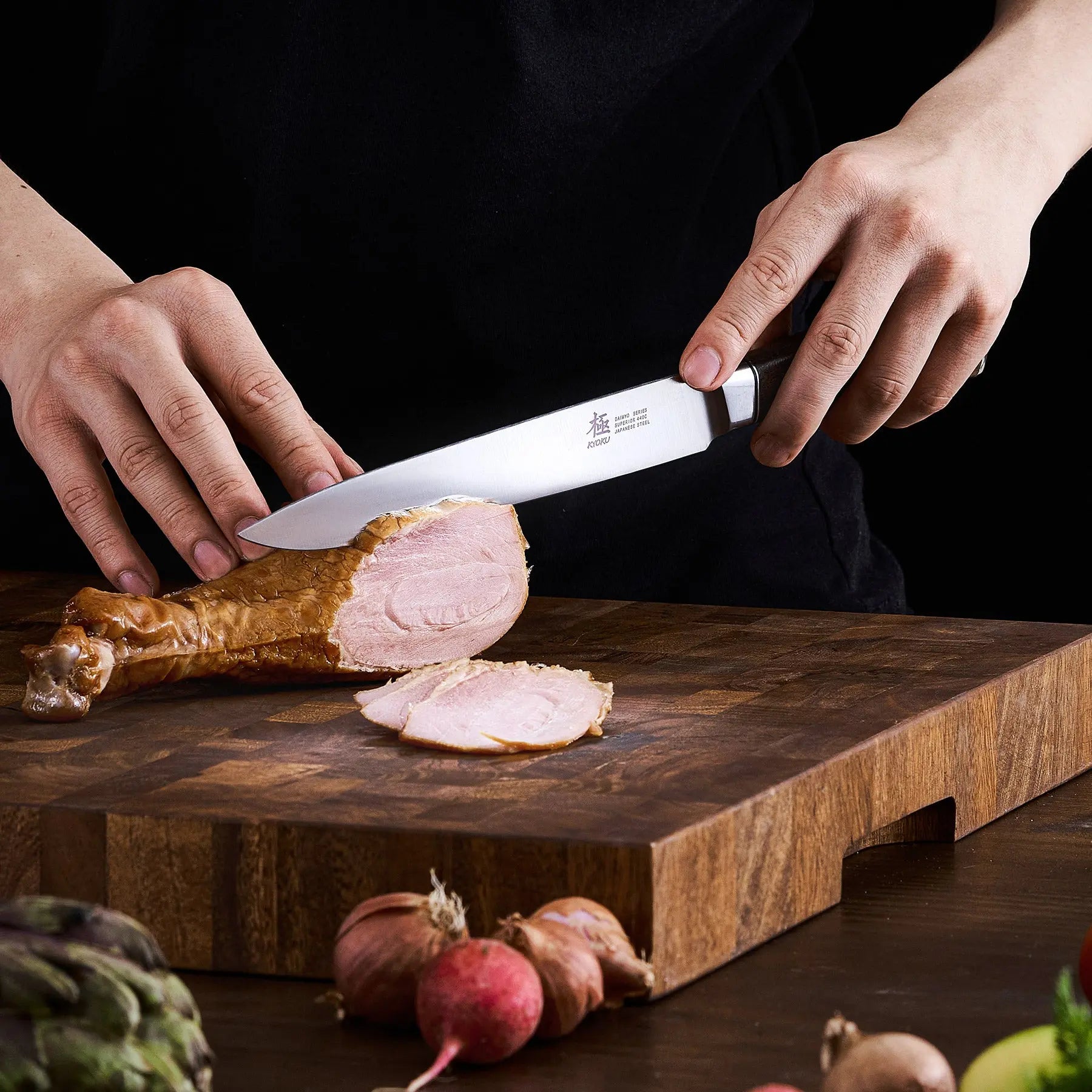 Bundle For Meat Prep, Carving Knife + Steak Knives| Daimyo Series Kyoku Knives