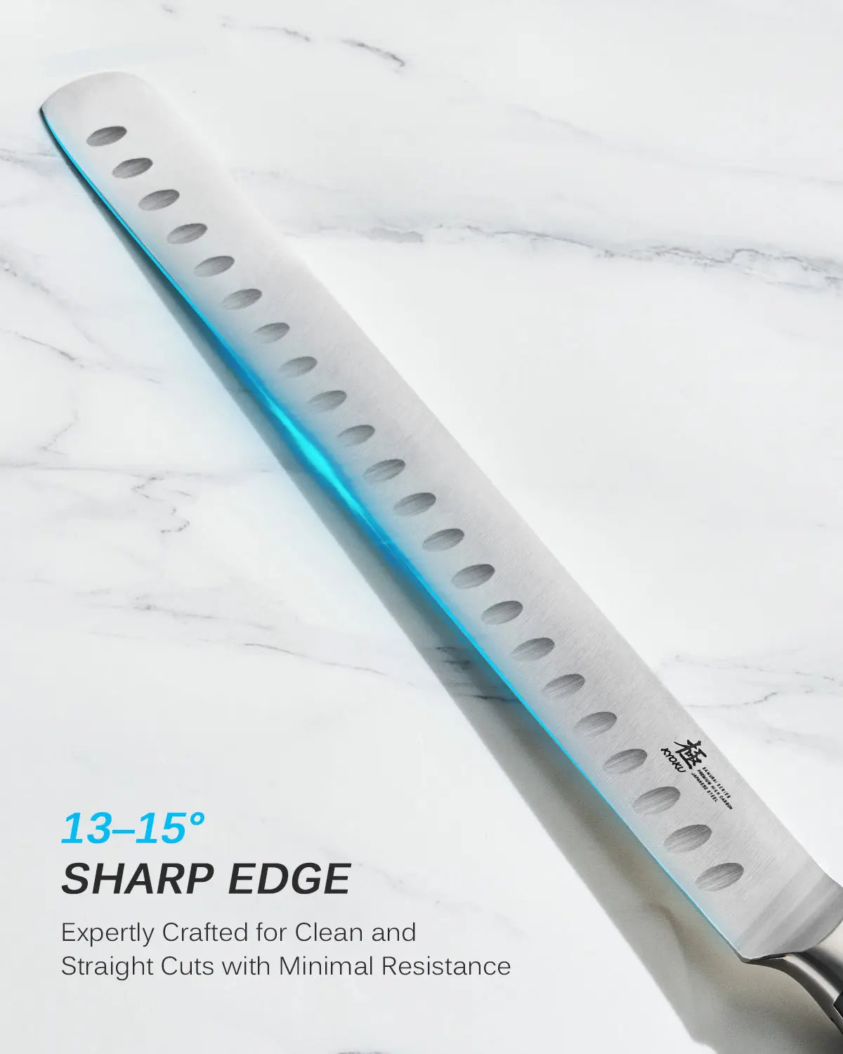 Bundle For Meat & Slice, Steak Knives + Slicing Knife| Samurai Series Kyoku Knives