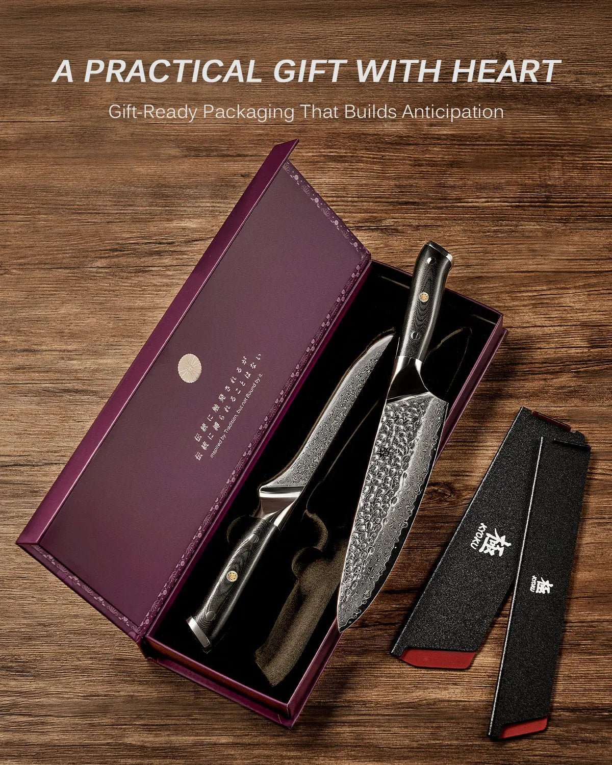 Chef + Boning Knife Set | Shogun Series Kyoku Knives