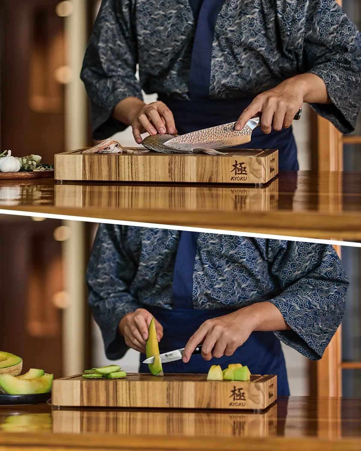 Chef + Paring Knife Set | Shogun Series Kyoku Knives