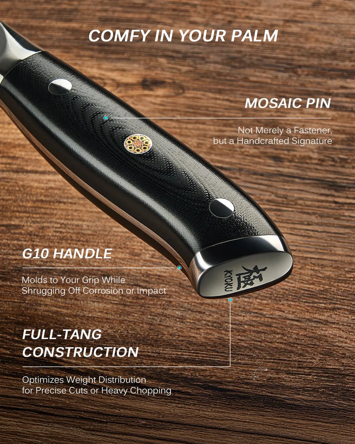 Chef + Utility + Paring Knife Set | Shogun Series Kyoku Knives