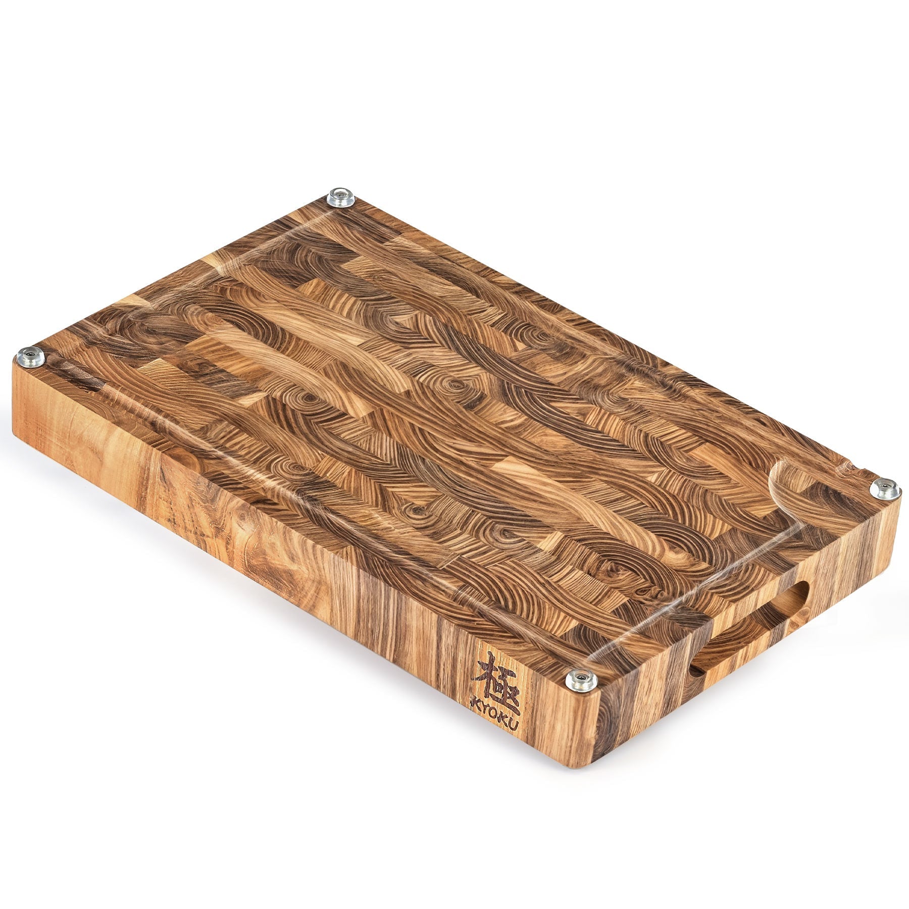 End Grain Teak Wood Cutting Board 丨Kyoku Knives