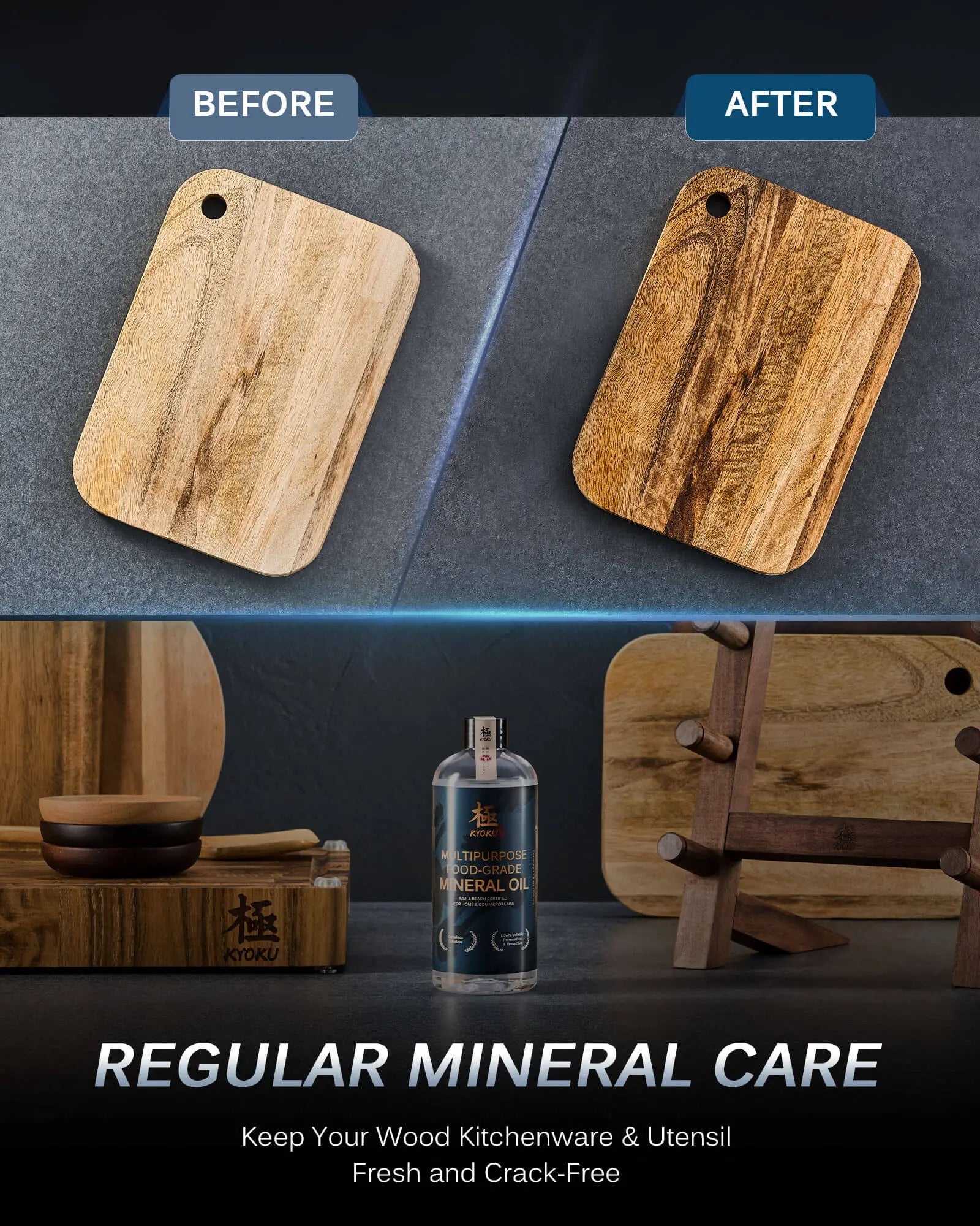 Food Grade Mineral Oil Kyoku Knives