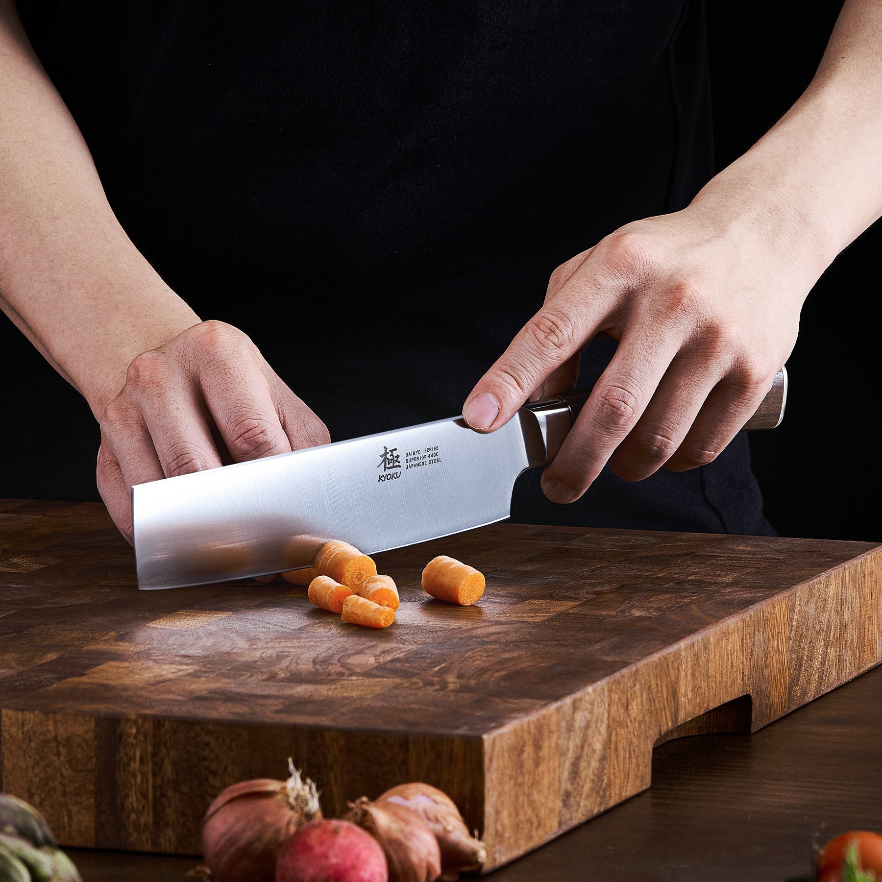 Shop Kyoku Japanese Nakiri Knives | Precise Vegetable Cuts