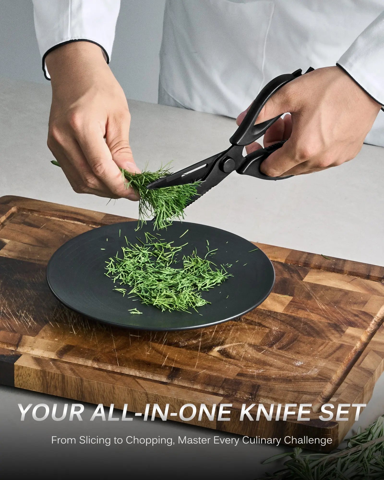 Save 20% On 15-Piece Knife Set + Roll Bag| Samurai Series Kyoku Knives