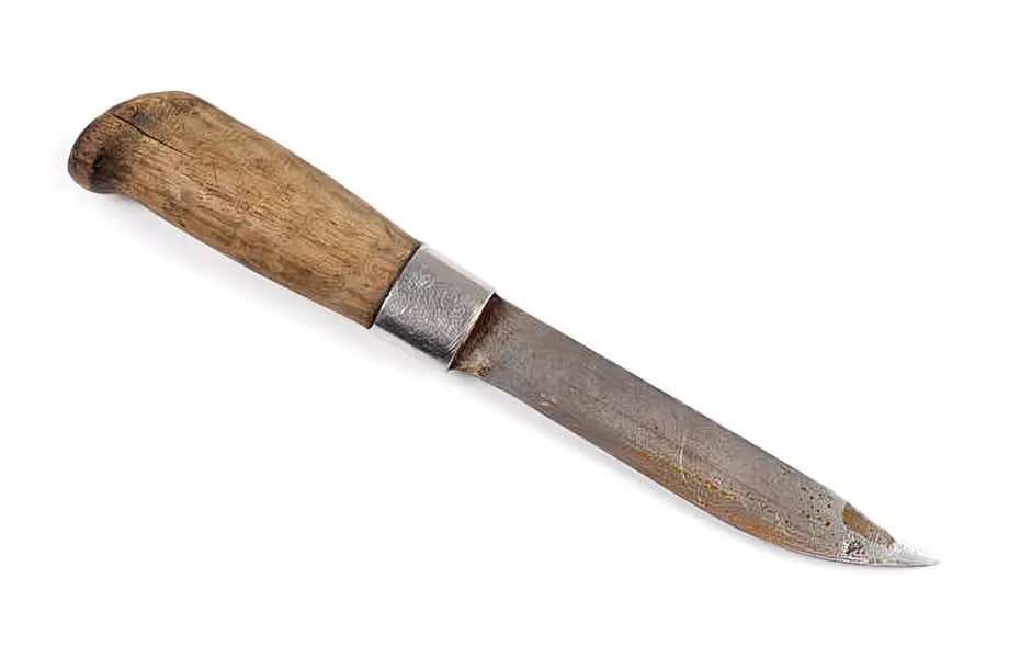 how to clean rusted knives