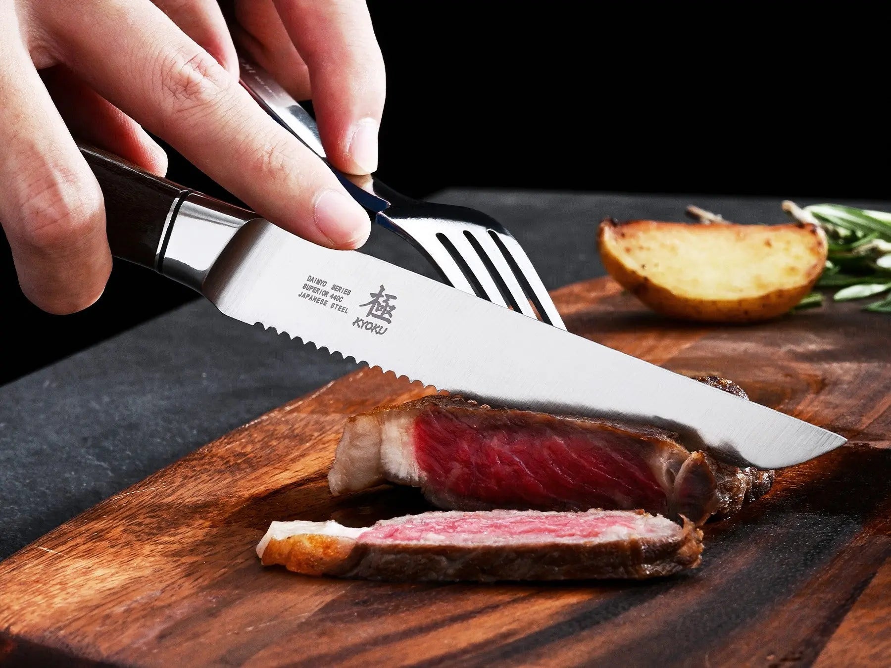 serrated steak knives