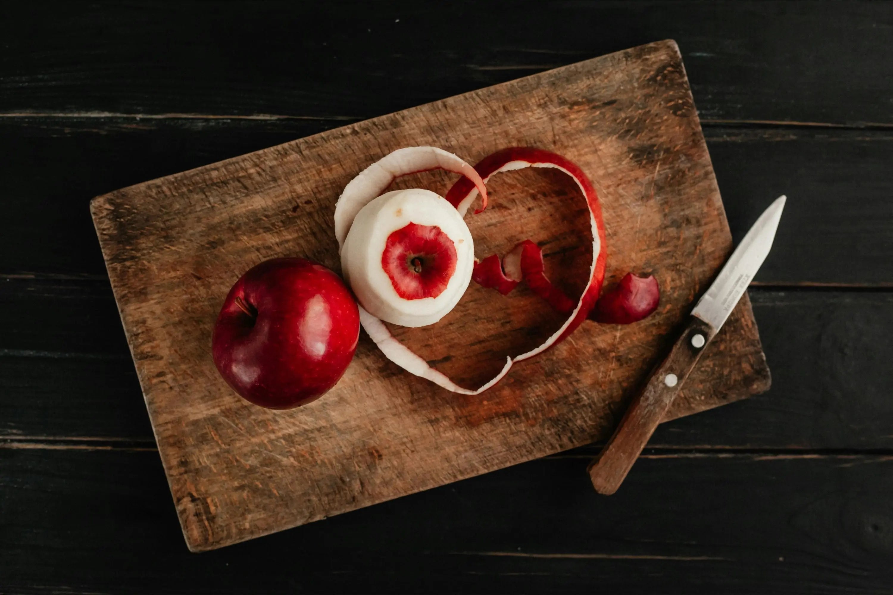how to peel and and core and apple