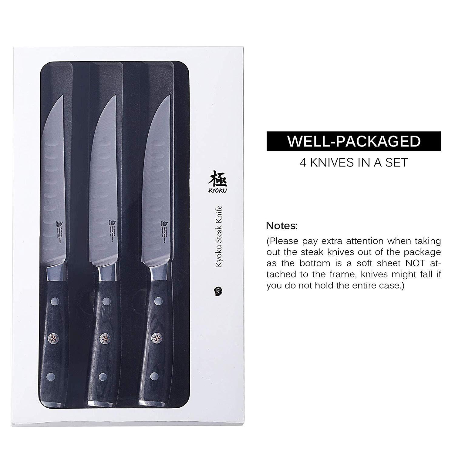 16pc Japanese Non-Serrated Steak Knife Value Set | Kyoku Knives