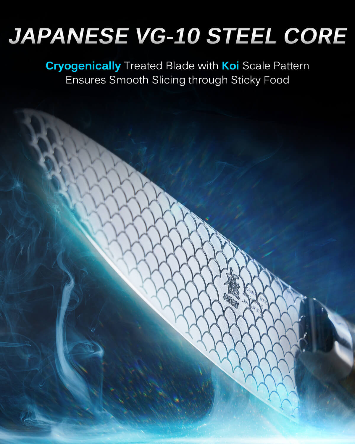 4-piece 4.8" Steak Knife Set  VG10 Steel For Gift| KOI Series