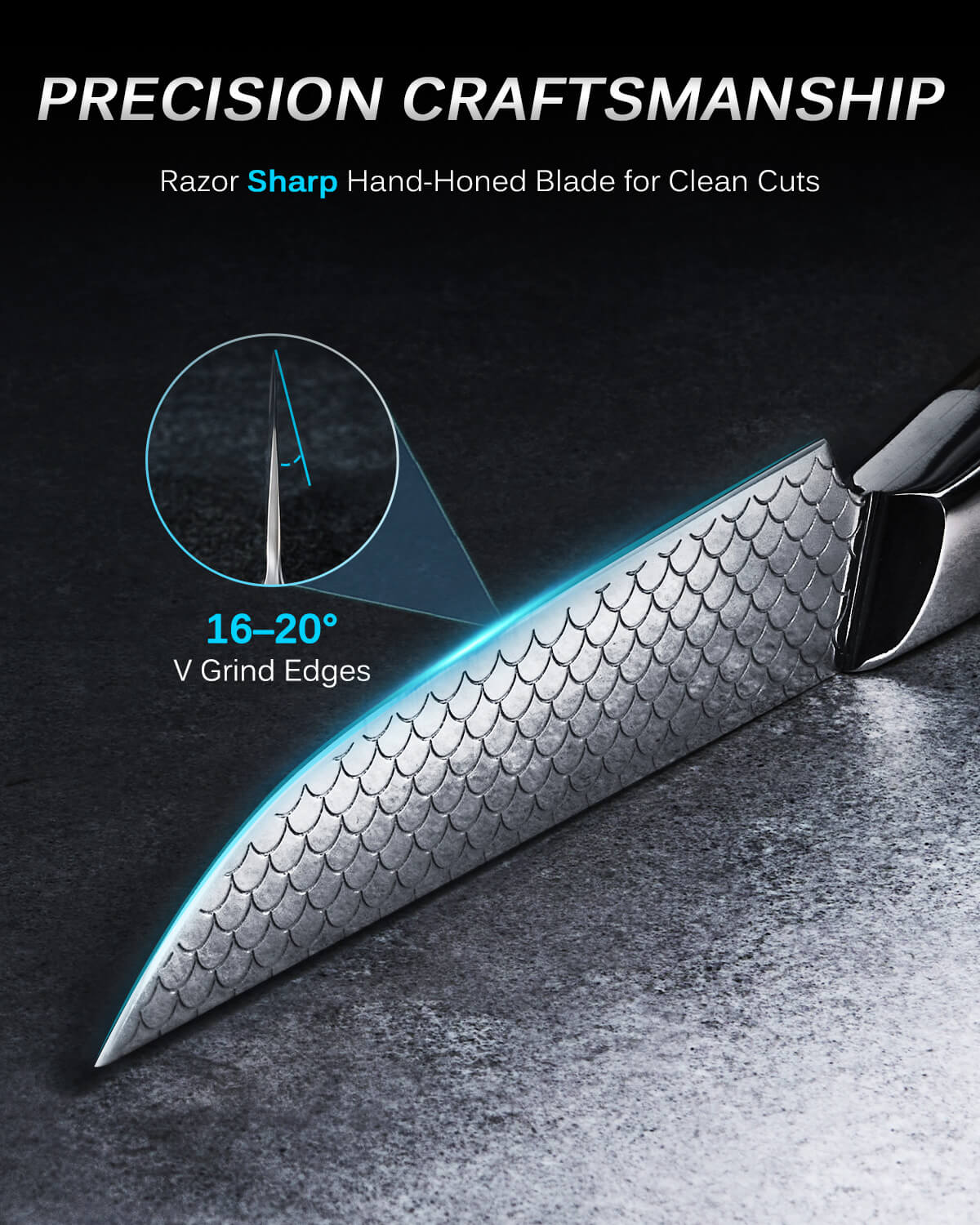 4-piece 4.8" Steak Knife Set  VG10 Steel For Gift| KOI Series