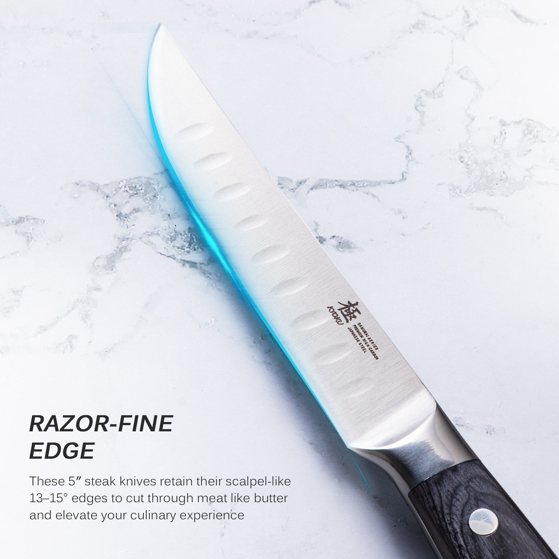 Shop Japanese Steak Knife Set | Kyoku Knives | Gorgeous Steak Knives