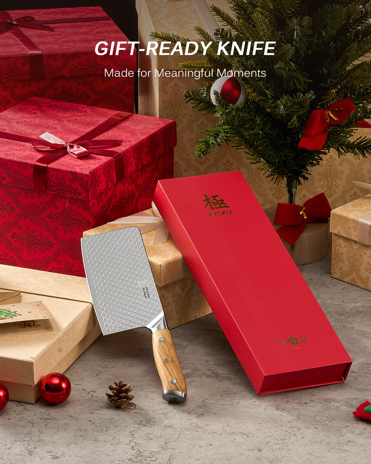 7" Cleaver Knife For Gift| KOI Series