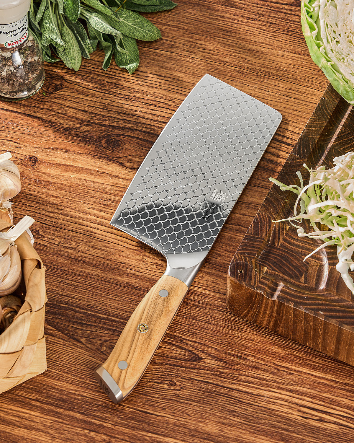 7" Cleaver Knife For Gift| KOI Series