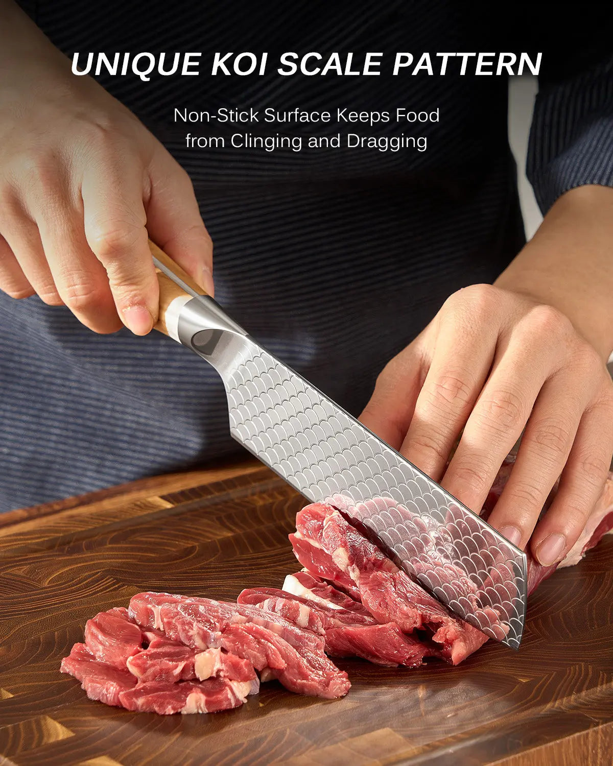 7" Nakiri Knife For Gift | KOI Series Kyoku Knives