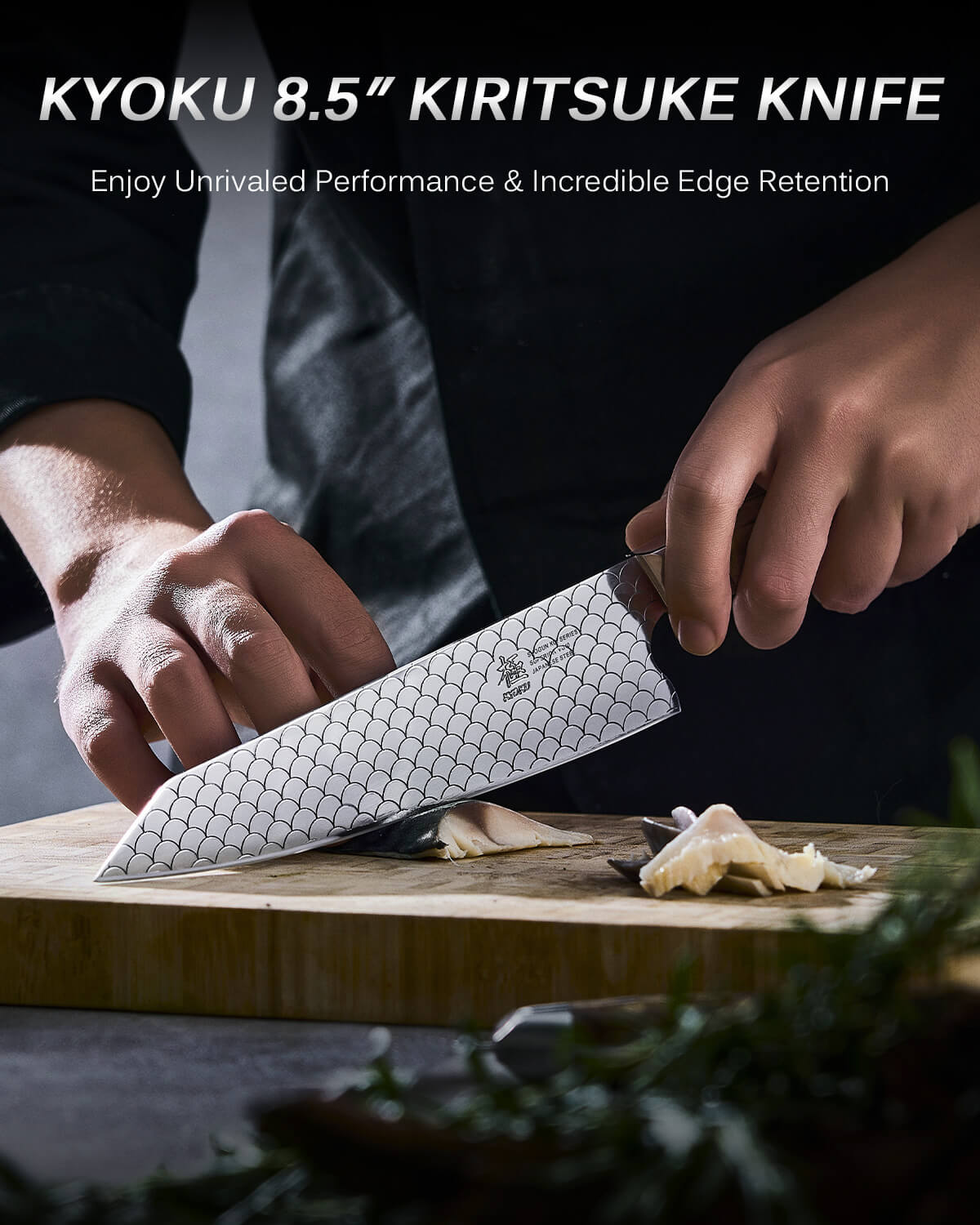 8.5" Kiritsuke Knife VG10 Steel For Gift | KOI Series