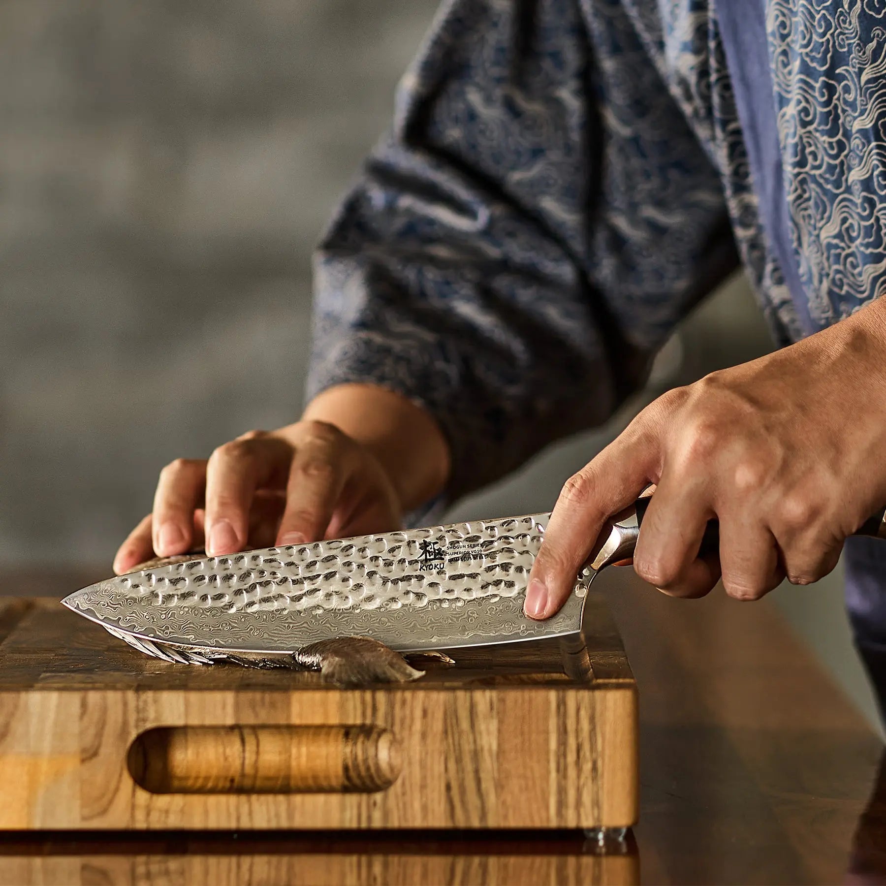 8" Gyuto Chef Knife VG10 Damascus Steel | Shogun Series Kyoku Knives