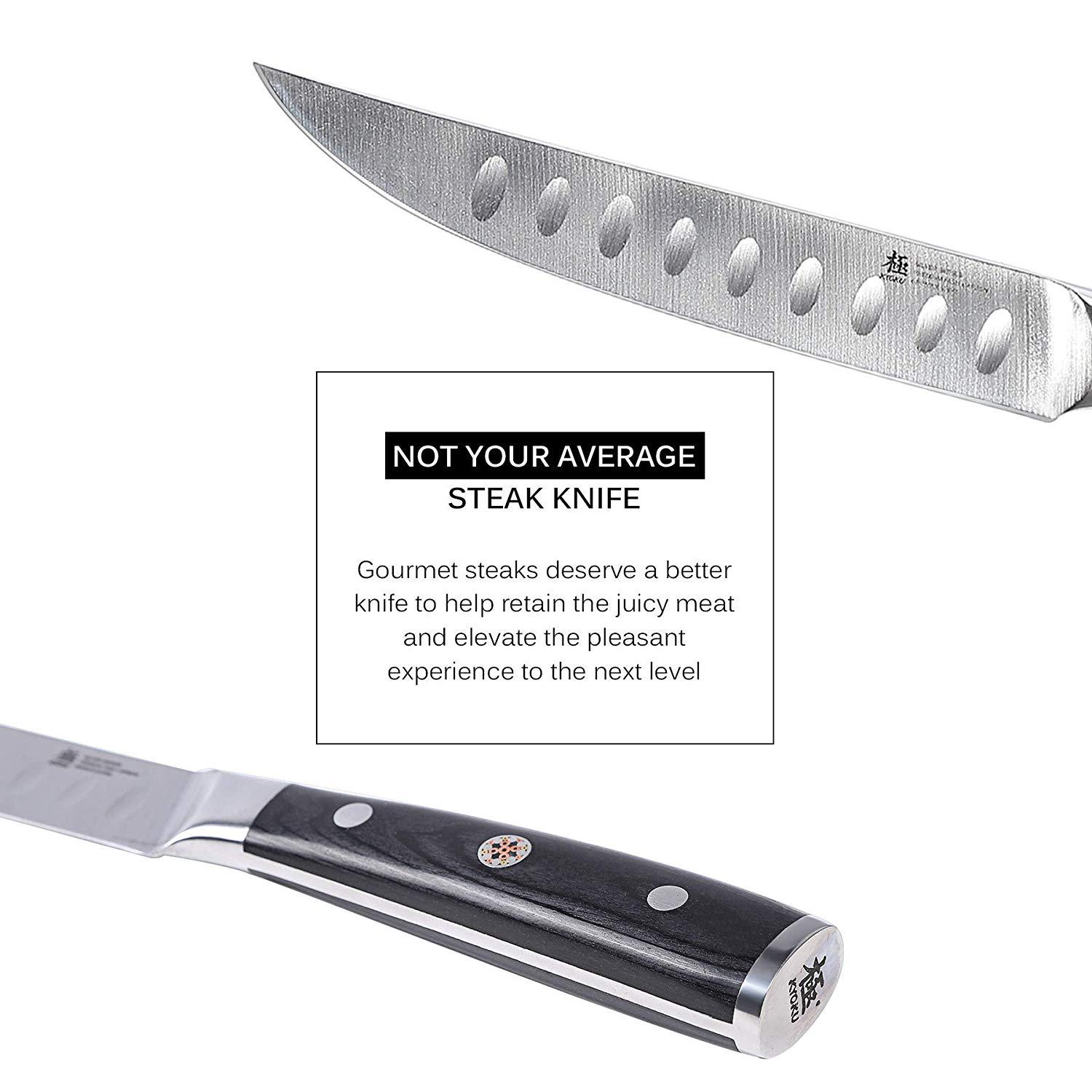 8pc Japanese Non-Serrated Steak Knife Value Set | Kyoku Knives