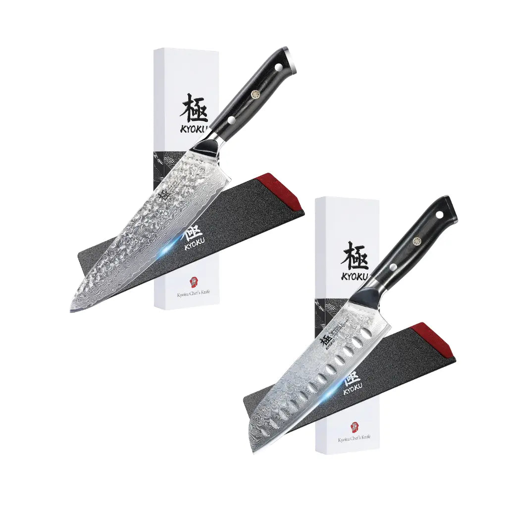 Bundle For All-Purpose Kitchens, Chef Knife + Santoku Knife| Shogun Series Kyoku Knives