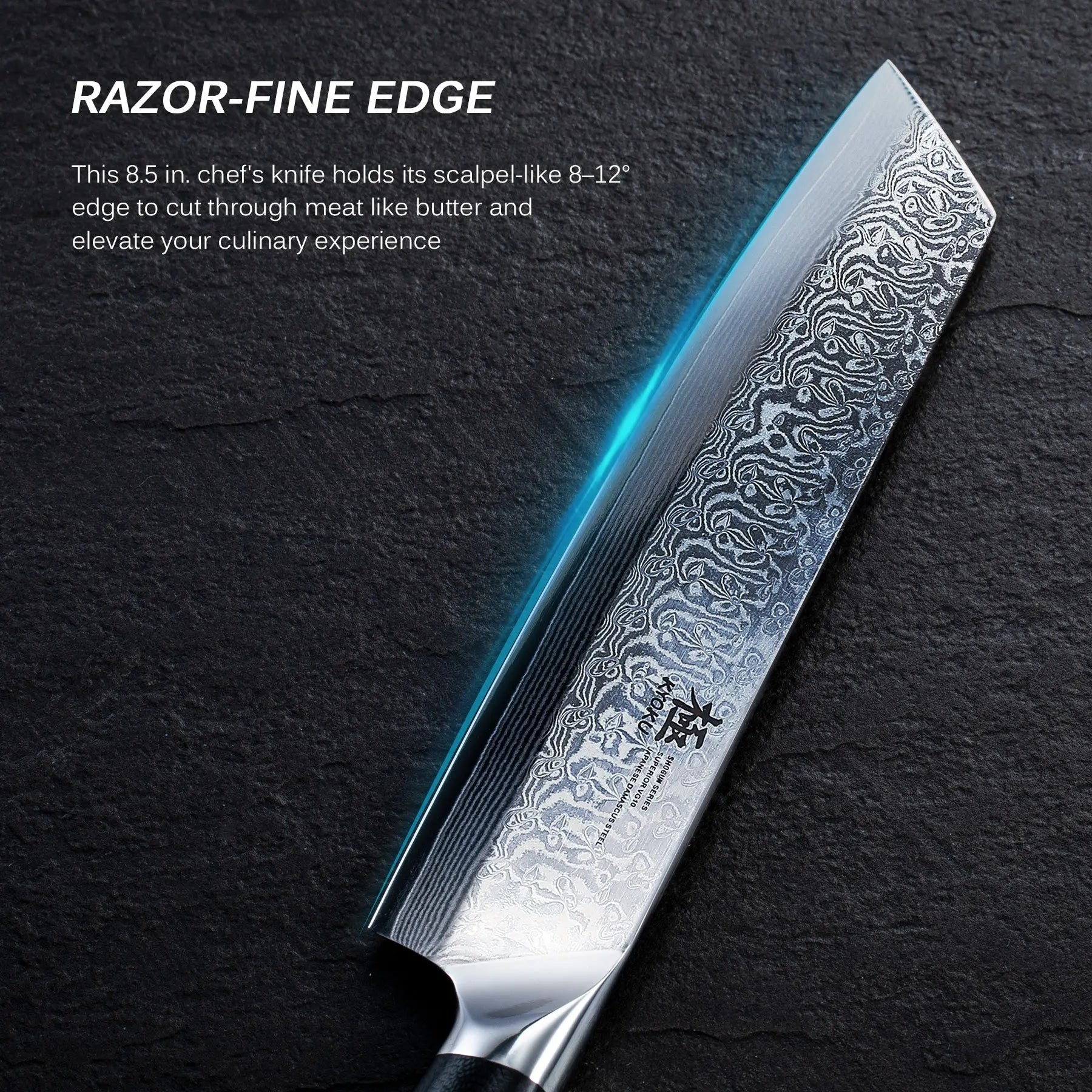 Bundle For Asian Cuisine, Kiritsuke Knife+ Yanagiba Knife| Shogun Samurai Series Kyoku Knives