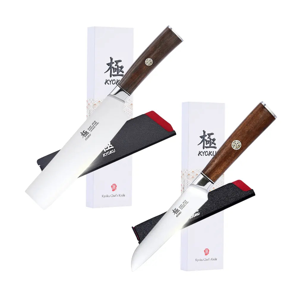 Bundle For Healthy Living, Nakiri Knife + Paring Knife| Daimyo Series Kyoku Knives