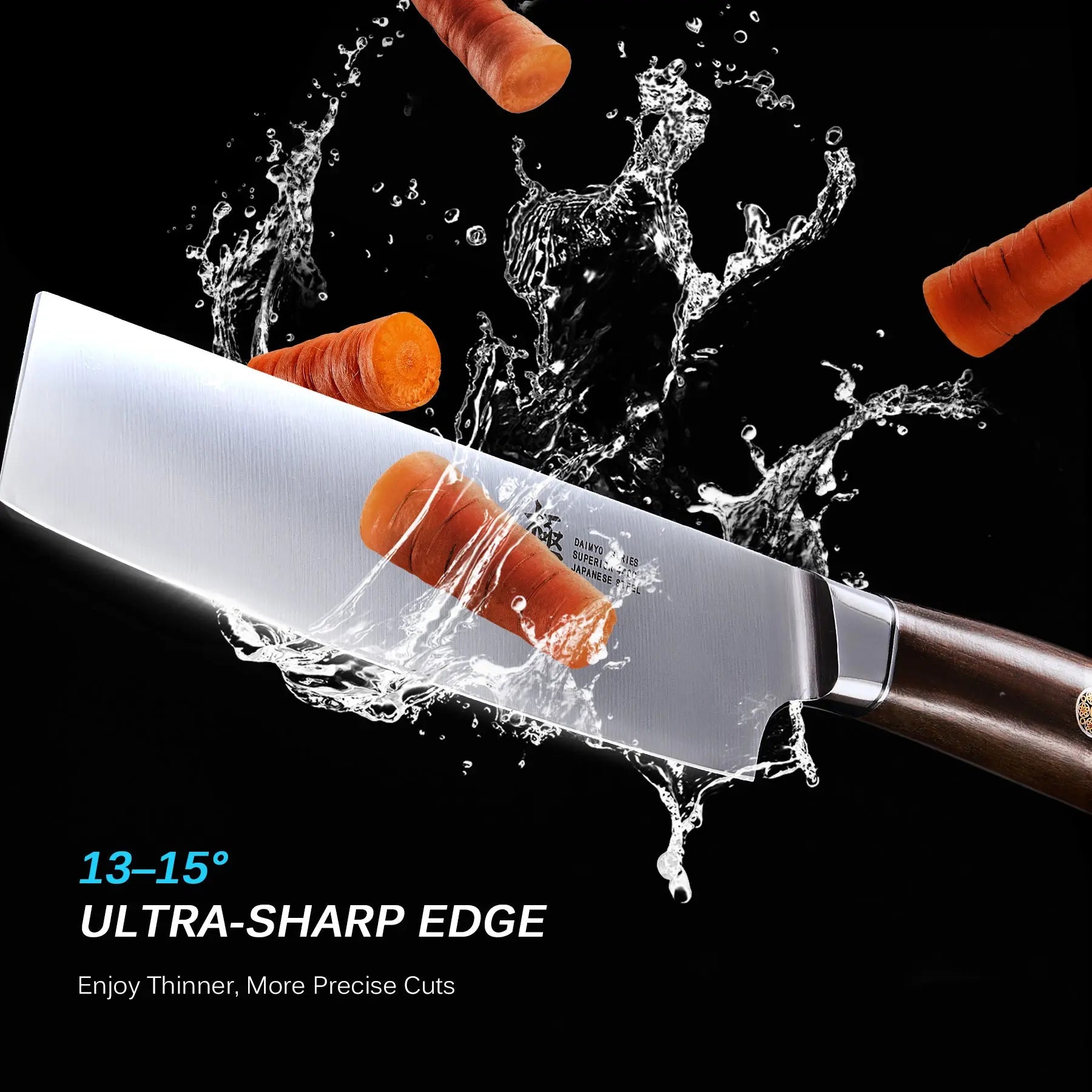 Bundle For Healthy Living, Nakiri Knife + Paring Knife| Daimyo Series Kyoku Knives