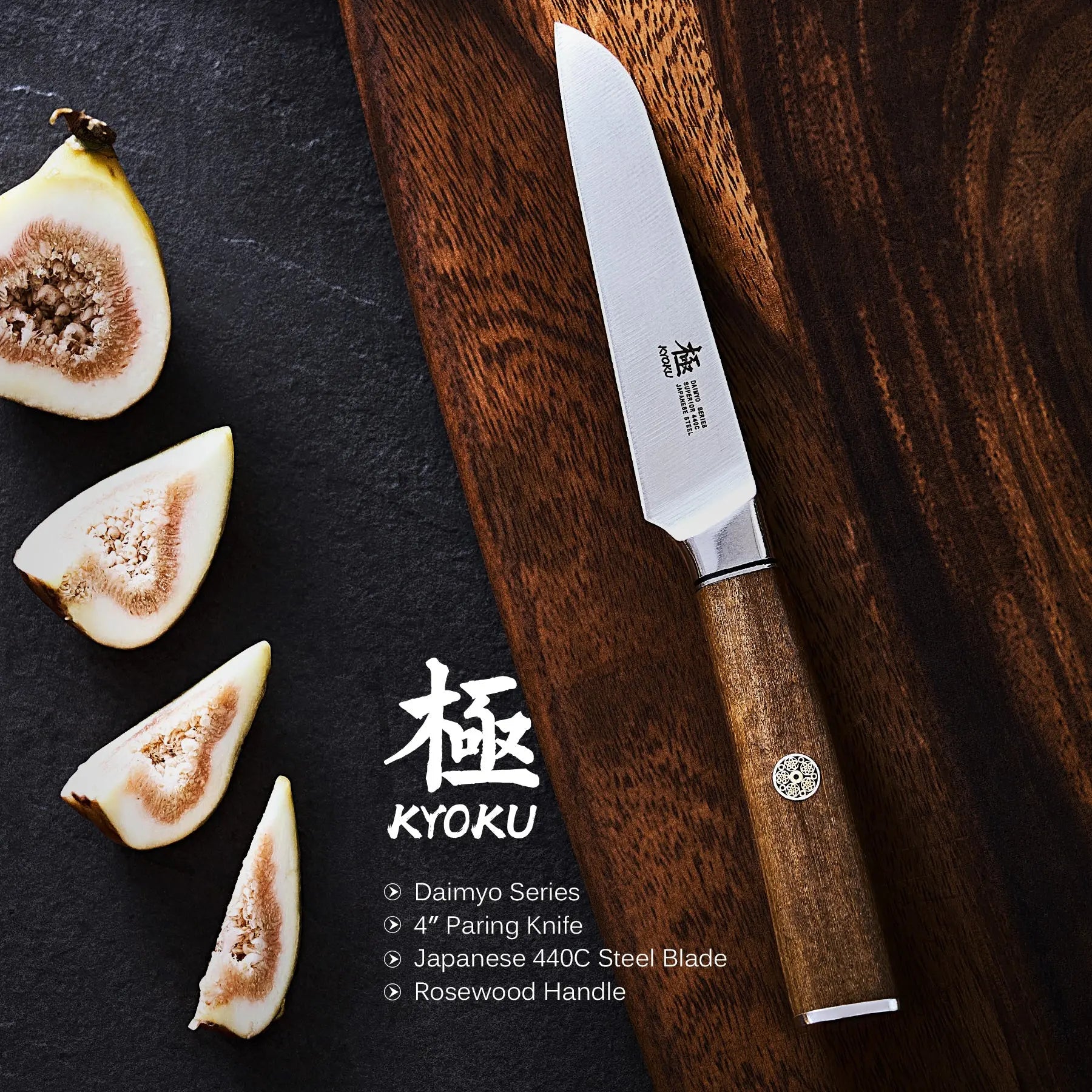 Bundle For Healthy Living, Nakiri Knife + Paring Knife| Daimyo Series Kyoku Knives