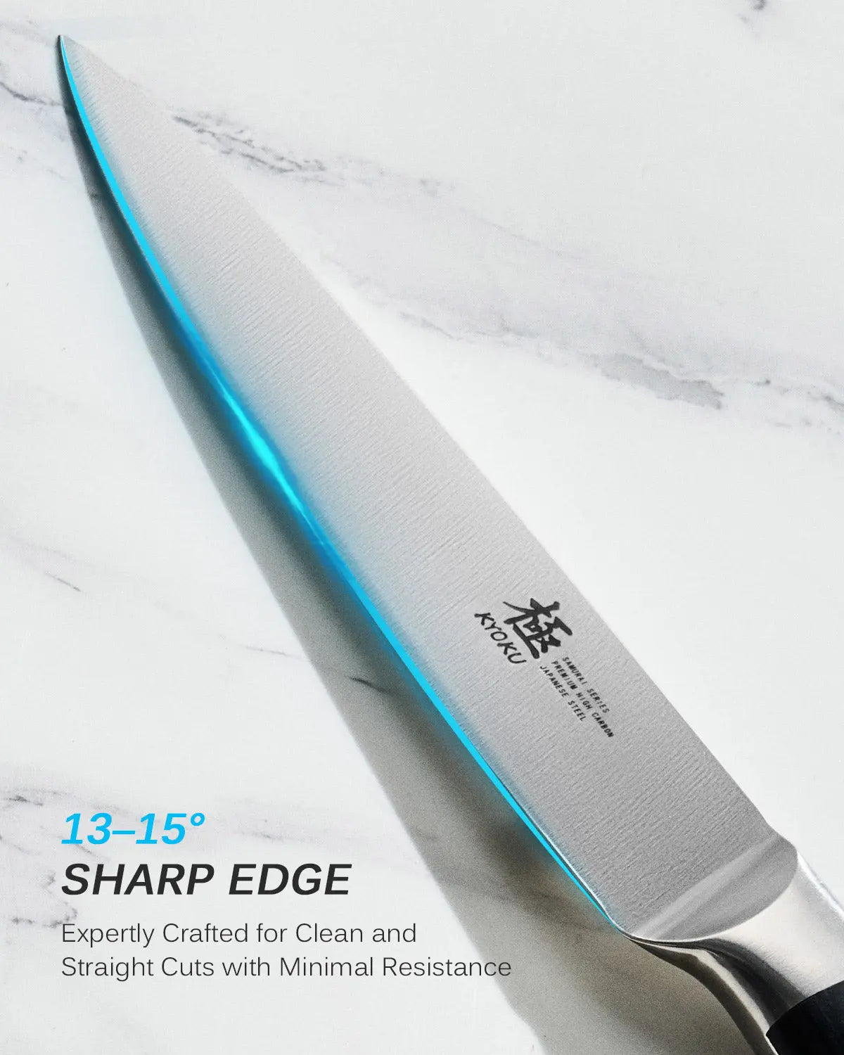 Bundle For Morning Prep, Bread Knife + Utility Knife| Samurai Series Kyoku Knives