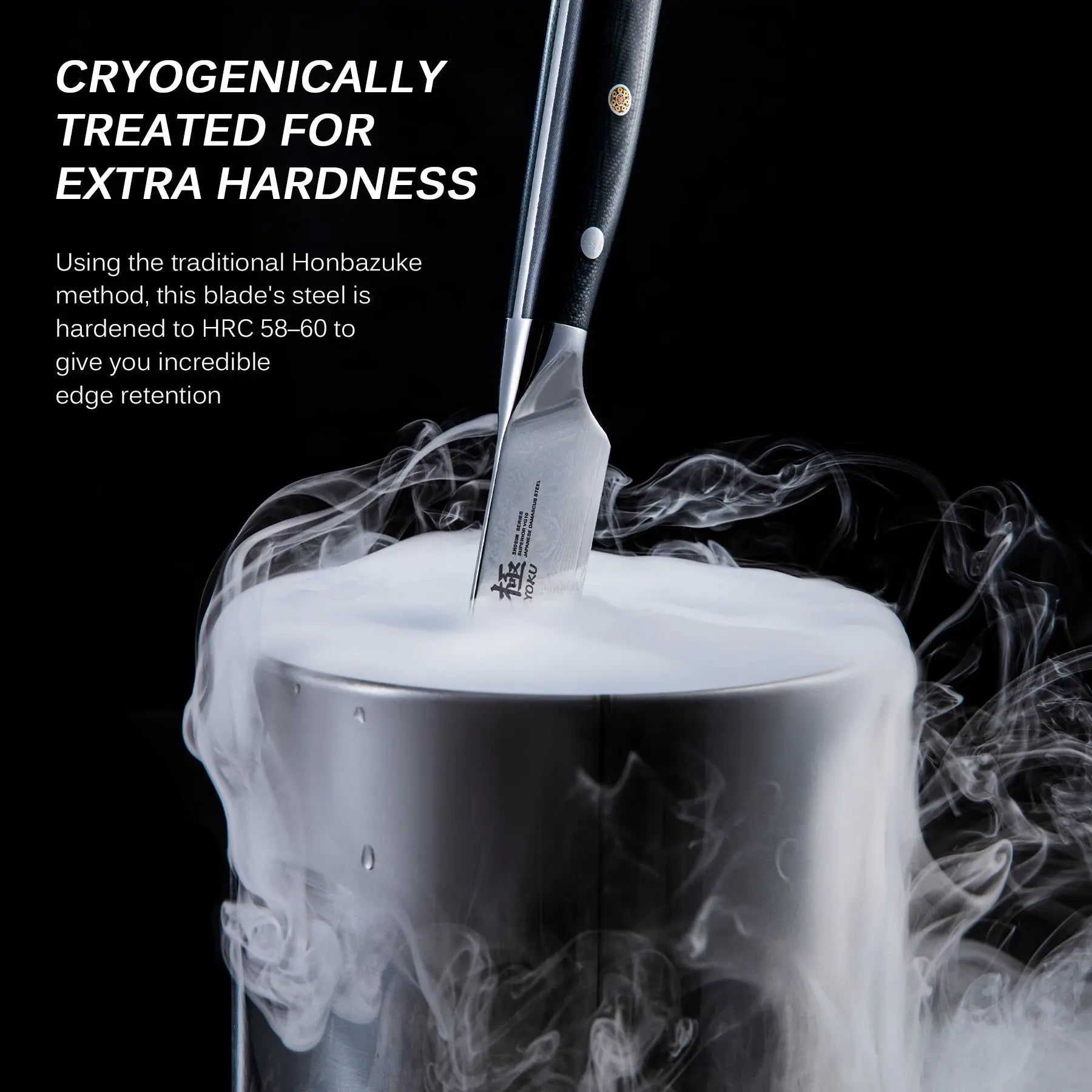 Bundle For Steak Lovers, Steak Knives + Slicing Knife| Shogun Gin Series Kyoku Knives