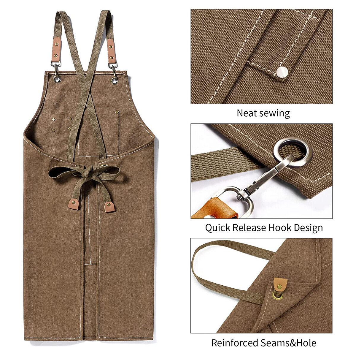 Canvas Kitchen Apron Kyoku Knives