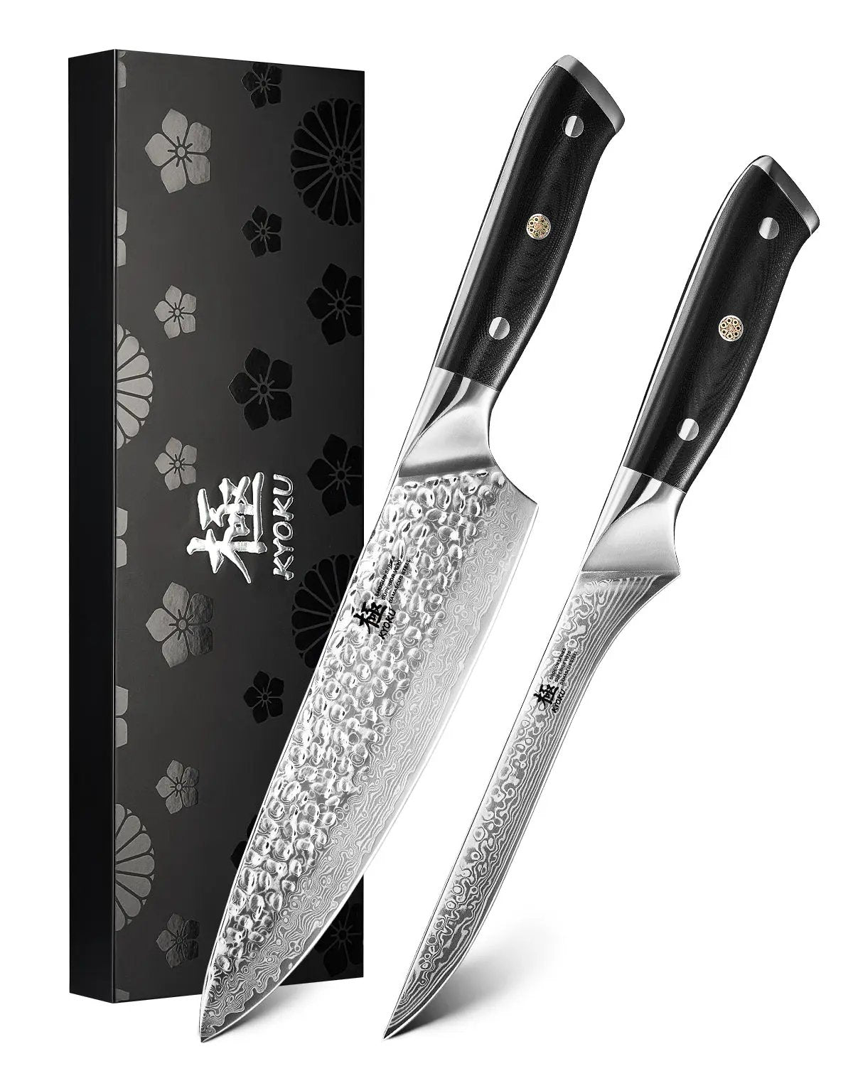 Chef + Boning Knife Set | Gin Series Kyoku Knives
