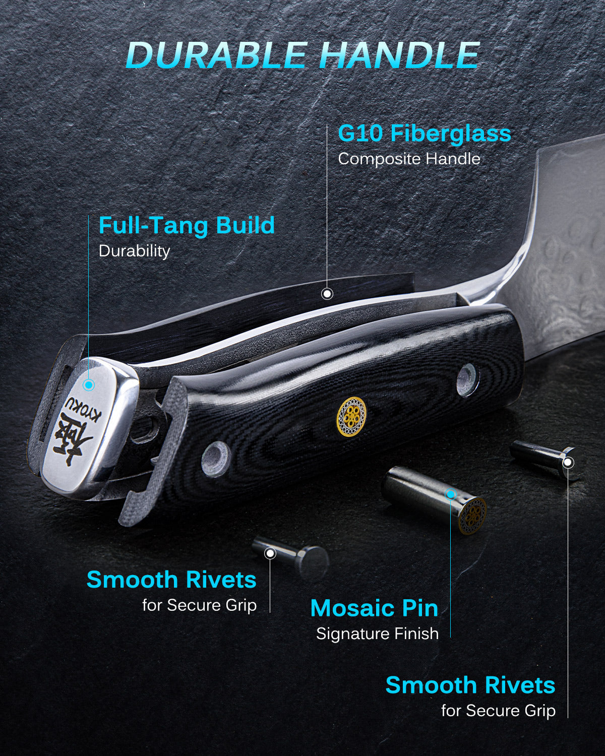 Kyoku Japanese Cleaver Knives | Breaking Down Tendon, Bone, Vegetable