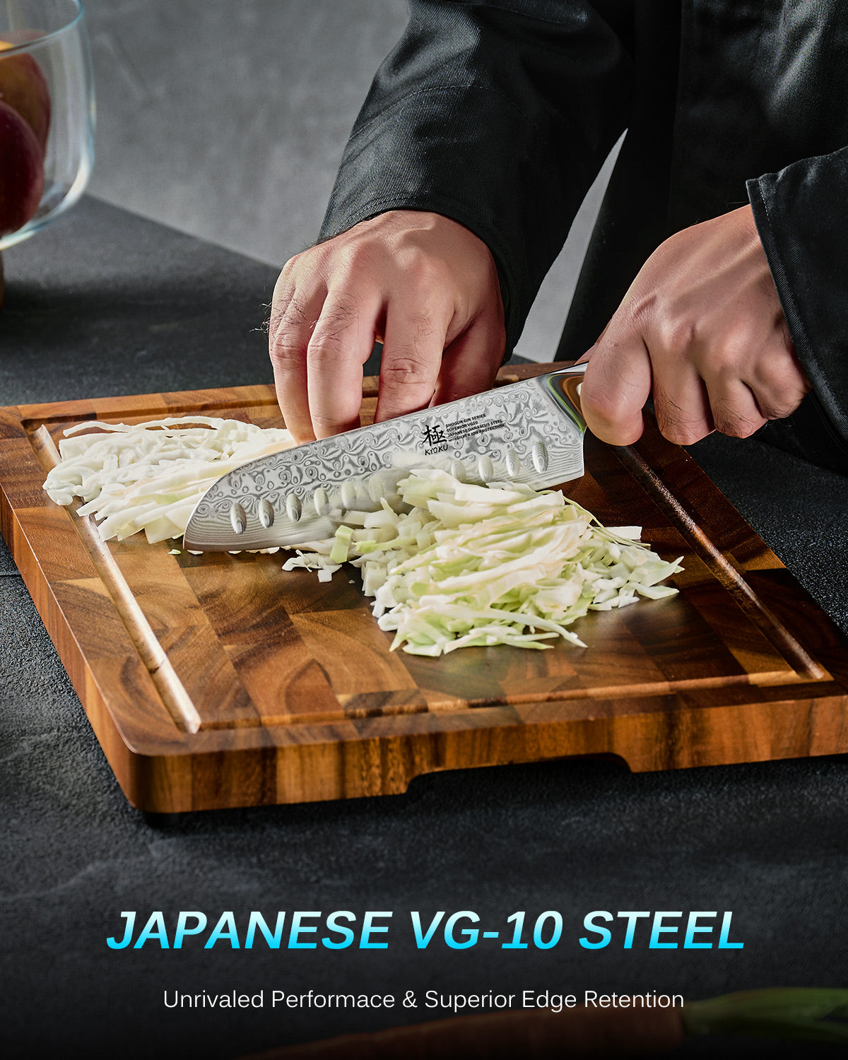 Kyoku Japanese Santoku Knife | Excel at slicing, dicing, chopping