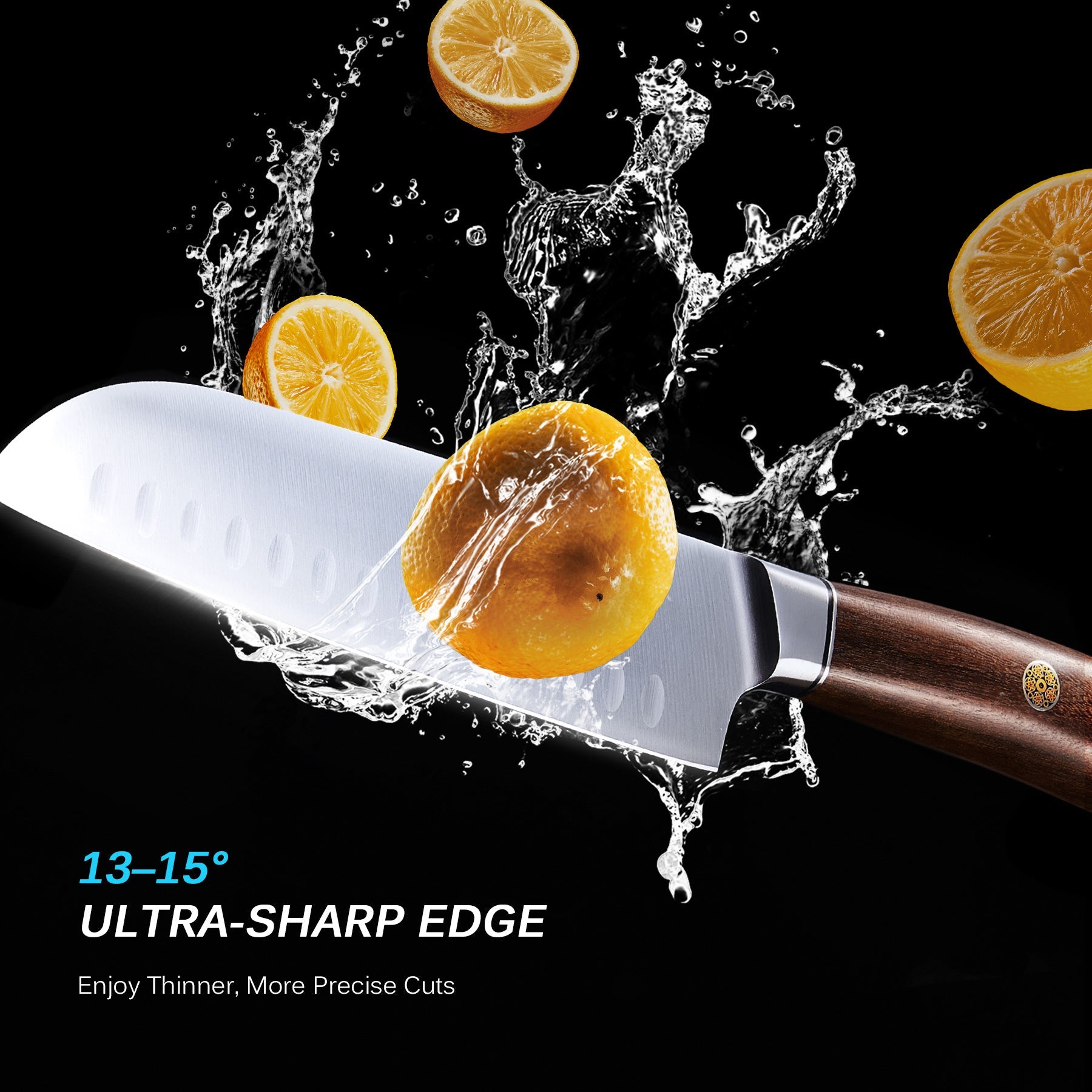 Japanese Santoku Knives 440C Steel | Daimyo Series | Kyoku Knives