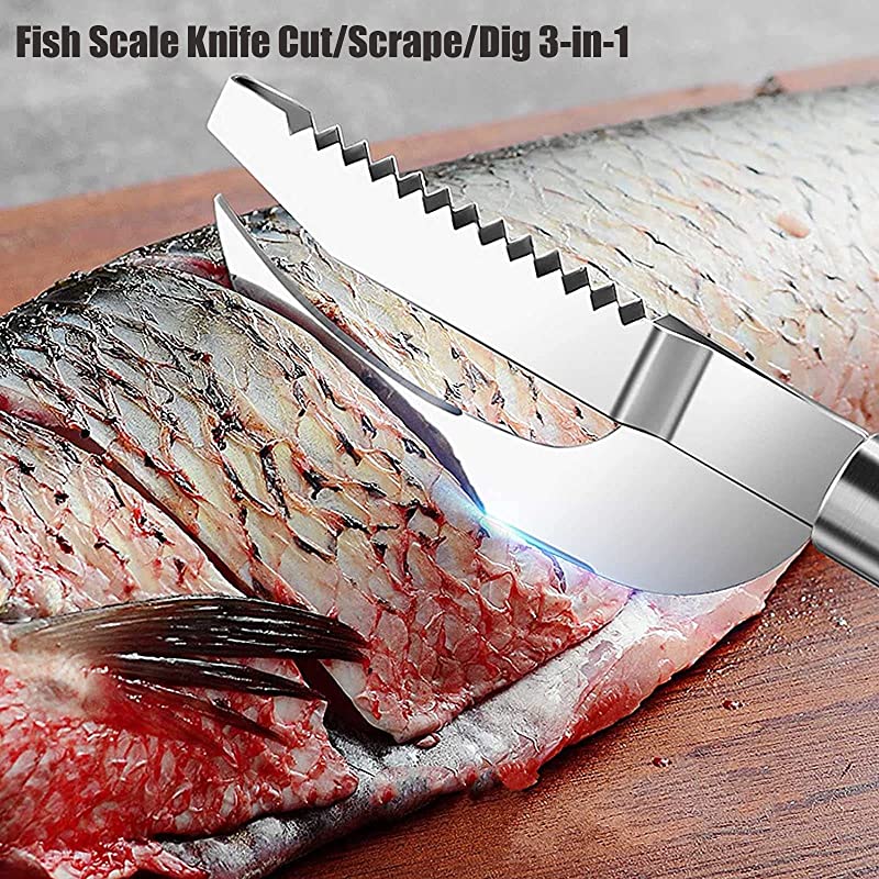 Stainless Steel Fish Scale Knife Cut – Kyoku Knives